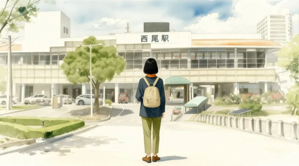 Illustration: Meitetsu Nishio Station